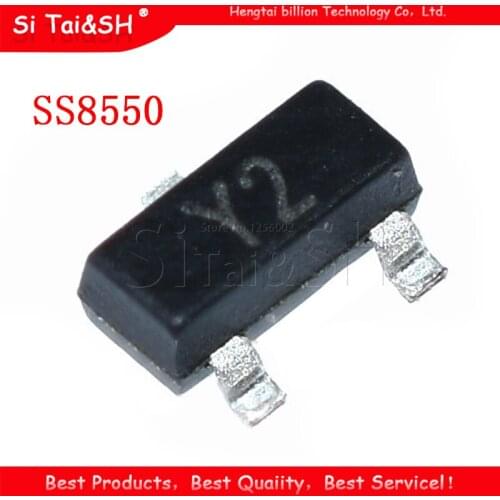 100PCS SS8550 SOT23 MMBT8550 SOT MMBT8550LT1G SMD Y2 SOT-23 new transistor