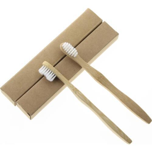 2Pcs/Set Environmentally Eco Friendly Travel Home Hotel Kid Child Oral Care Clean Tool Product Tooth Brush Bamboo Toothbrush