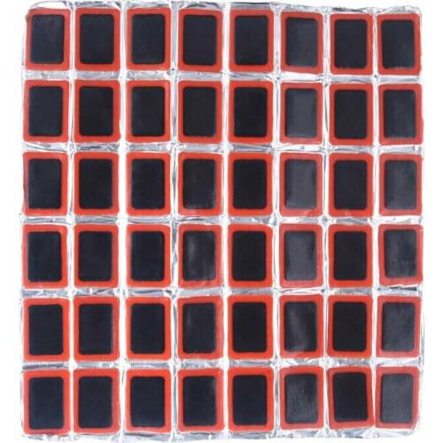 48pcs Bike Tire Repair Rubber Puncture Patch 25mm No Glue Bicycle Tyre Kit Bicycle Tire Tyre Tube Repair Cycle Patch Kit Square