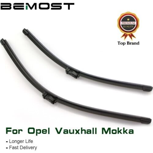 BEMOST Car Clean The Windshield Wiper Blades For Opel Vauxhall Mokka 26"+14" , 2012 2013 2014 2015 2016 Fit Push Button Arm