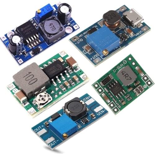 DC-DC Voltage stabilized power supply module Adjustable boost& buck voltage regulator module LM2596S-ADJ MT3608 MP1584EN