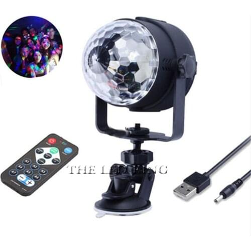 Muliti Colors Sound Activated Led Stage Lighting effect Disco Ball Strobe Disco Lights 3W 6W Dj Clube Lamp christmas Light USB
