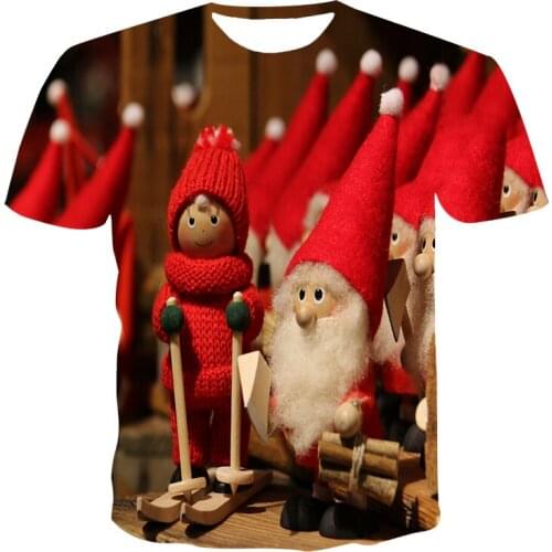 2020hip hop street style 3d christmas tree Print T-shirt casual fashion Santa t-shirt mens 3DT summer mens T-shirt xxs-6xl top