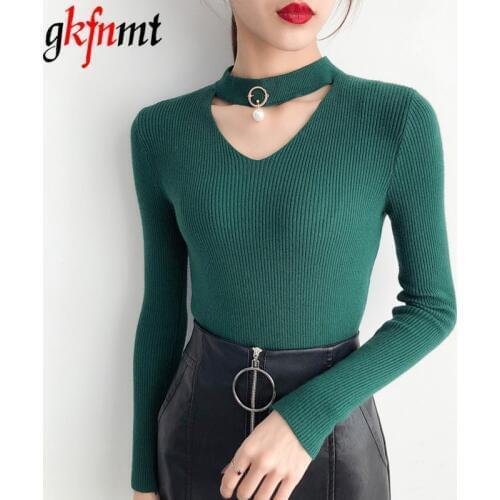 Gkfnmt Women's V-Neck Pullovers