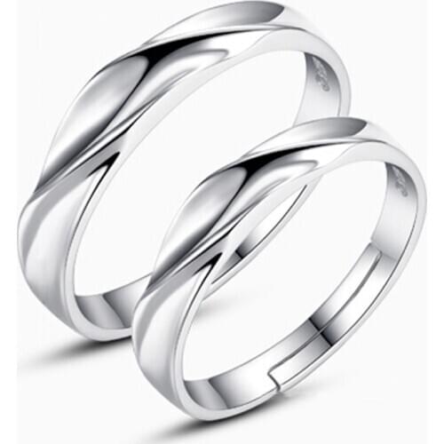 Korean jewelry fashion copper adjust opening couple ring wholesale