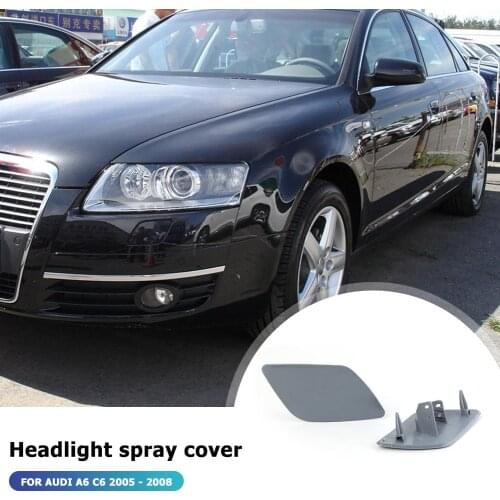 Headlight Washer Cover ABS Automobiles Replacement Accessories for Audi A6 C6 4F 2004-2008 Q7 2005-2010 Jet Nozzle