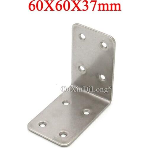 HOT 10PCS 304 Stainless Steel L Shape Furniture Corner Braces Right Angle Board Frame Support Brackets Reinforced Connectors