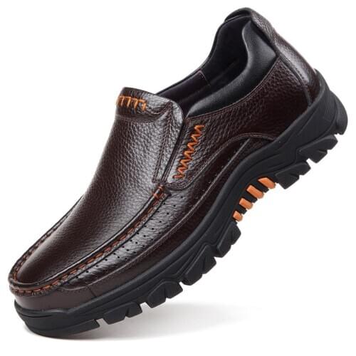 100% Genuine Leather Shoes Men Loafers Soft Cow Leather Men Casual Shoes New Male Footwear Black Brown Slip-on 2020 new erf4