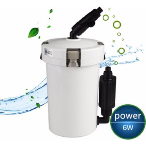 6W /HW-602B / HW-603B 220V Outside Filter Bucket for Aquarium Fish Aquarium Filter Ultra-quiet External Aquarium Filter Bucket
