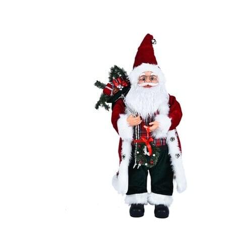 2021 new creative old man ornaments Christmas supplies Santa Claus doll plush toys Christmas New Year decorations