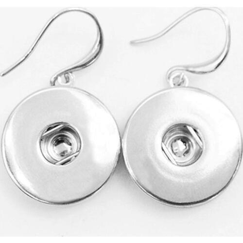 Newest Copper Snap Button Earring (fit 18mm 20mm Snaps) Cp001