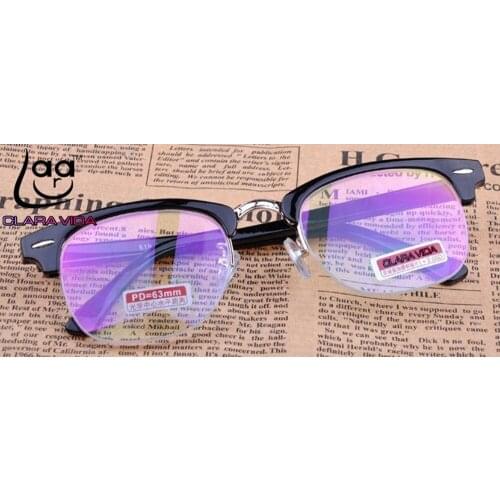 = Clara Vida Fashion Rivet Retro Vintage Reading Glasses With Case Antifatigue Coated Lens +4.5 +5 +5.5 +6 +6.5 +7 +7.5 To +13