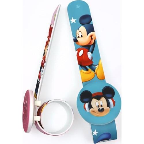Paipai Cartoon Mickey mouse Children Watches Girls Minnie Electronic Kids Watches Boys School Student Clock WristWatch Relogio
