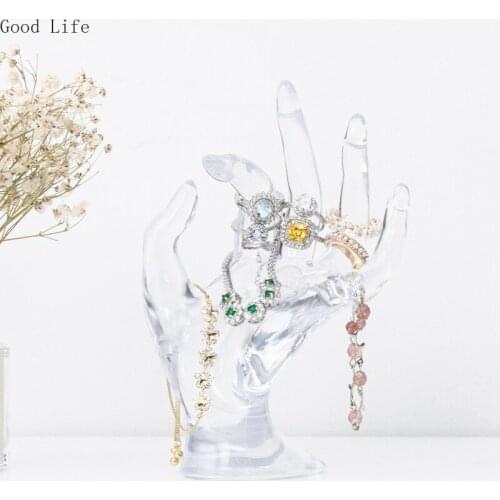 Transparent Ok Ring Jewelry Shop Display Stand Jewelry Stand Hand Model Bracelet Props Counter Display Decoration