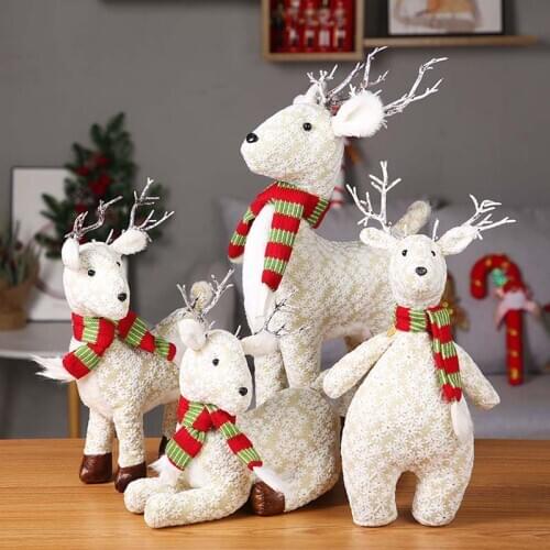 Christmas deer Nordic style plush fabric creative ornaments