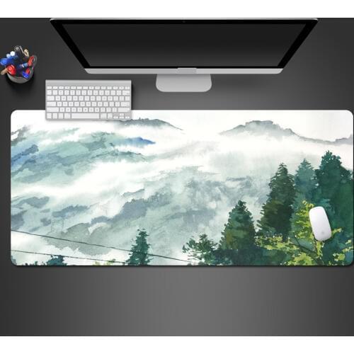 Modern Fashion Landscape Mousepad natural Rubber Washable Wear-resistant Pad Notebook Computer Game Accessories Mouse Pad