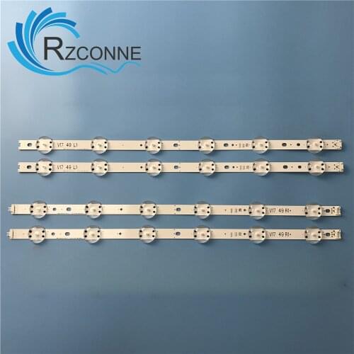 LED Backlight strip 12 lamp For LG 49" V17 ART3 TV JB3B1591A02499 49UV340C 49UJ6565 6916L-2862A 6916L-2863A LC490DGG 49UJ675V