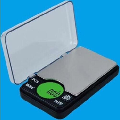 0.01/600g Mini Digital Scale High Precision Green Backlight Display Pocket Size Electronic Balance Switchable Units for Weighing