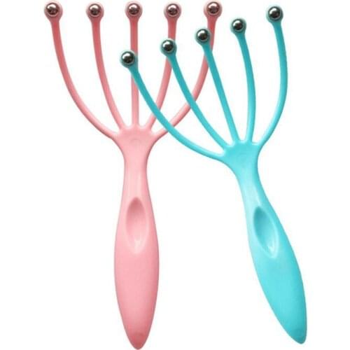 1Pc Hot Five Finger Relax Massager Head Hair Held SPA Scalp Neck Stress Ball Massage Comfortable Relaxation Equipment
