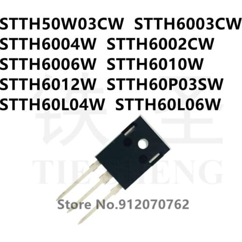 10PCS/LOT STTH50W03CW STTH6003CW STTH6004W STTH6002CW STTH6006W STTH6010W STTH6012W STTH60P03SW STTH60L04W STTH60L06W TO-247