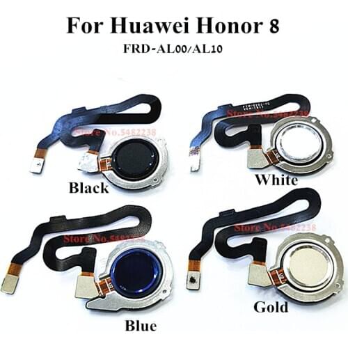 100% Original Fingerprint Sensor Connector For Huawei Honor 8 FRD-AL00/AL10 Home Buttons Touch ID Fingerprint Scanner Flex Cable