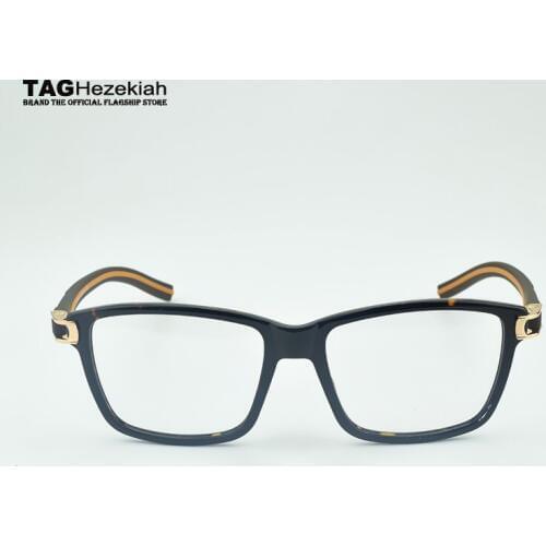 2018 eyeglasses frames men women Big box TAG Brand glasses frame transparent 7603 Retro fashion natural rubber oculos de grau
