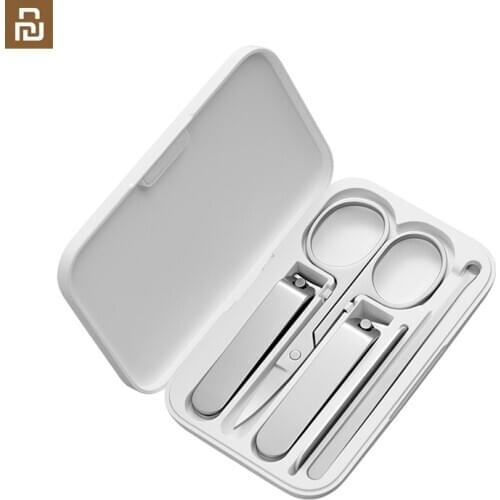 5pcs youpin Mijia Stainless Steel Nail Clipper Set Fine Tuning Pedicure Care Tool Nail Clipper Ear Pick Nail File Professional