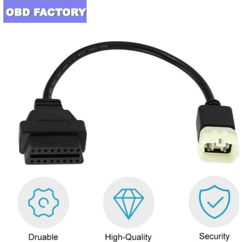 6PIN Connector 6Pin to OBD 16Pin Adapter Cable for For Duke RC Motorcycles 2011~2017 Motorbikes ECU