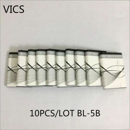 10PCS/LOT 890mah bateria BL5B BL-5B Mobile phone Battery for NOKIA 5300 5320 6120c 7360 6120ci 3220 3230 5070 BATTERY 5B