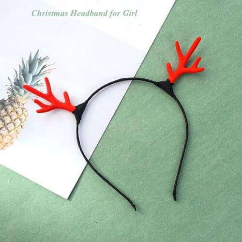 Hair Accessories Red Christmas Headband for Girls Kids Women Adults Decorations Party Cosplay Ladies Festival Headwear Ornament