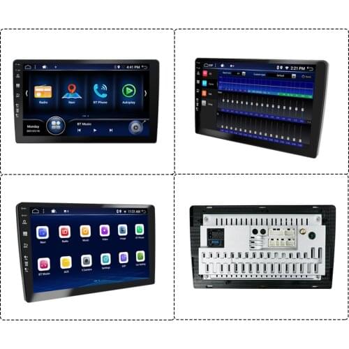 PX6 Car Radio Android 10.0 Single Din 4G RAM+64G ROM Car Multimedia Stereo Audio GPS Navigation AUX Wifi SWC OBD DAB 10inch