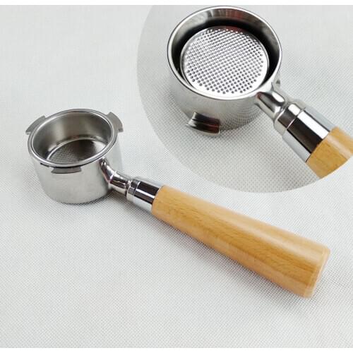 Stainless steel coffee machine bottomless filter bracket 51mm basket coffee accessories for Delonghi ec680 / ec685