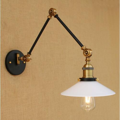 Sconces Loft Retro Vintage Wall Lights Fixtures Adjustable Swing Long Arm Light Edison Industrial Wall Lamp Appliques Murales
