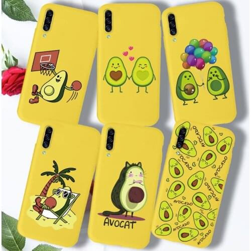 Funny Avocado TPU Case For Samsung Galaxy A21S A20E A11 A51 A71 A41 A31 A40 A50 A70 M30S M31 M21 M31S Case Cover Silicone Bumper