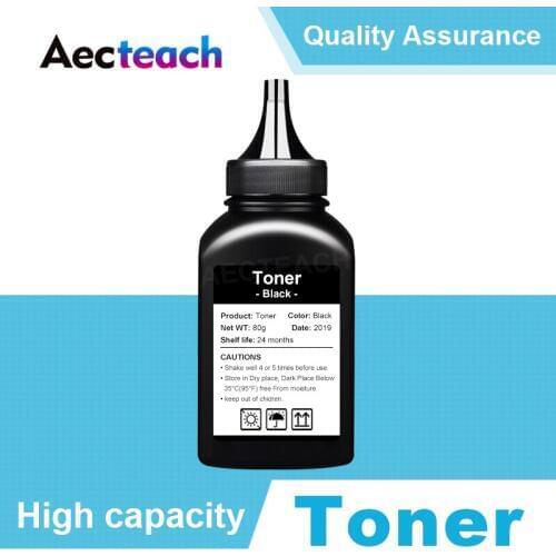Aecteach 80g Bottle Black TN1000 TN1030 TN1050 TN1060 Toner Powder For Laser Printer For Brother HL-1110 1110E 1110R 1112 1112E
