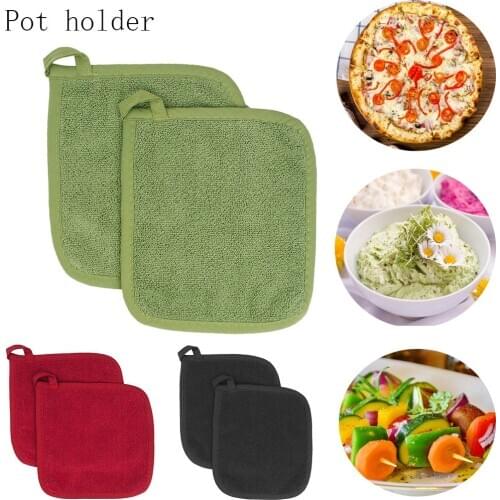 1pc Pot Holders Cotton Heat Resistant Potholder Pot Holder Hot Pads Table Placemat Kitchen Accessories
