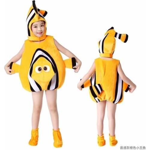 Marine Life Costume Kids Adult Marine Life Cosplay Costume Child Clownfish Nemo Hippocampus Ocean Animals Performance Clothing