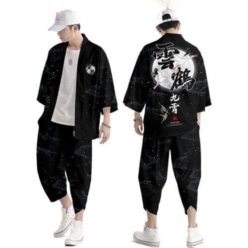 Kimono Women Japanese Kimono Shirt Samurai Costume Female Yukata Haori Japanese Streetwear Clothing Womens Kimono Jacket