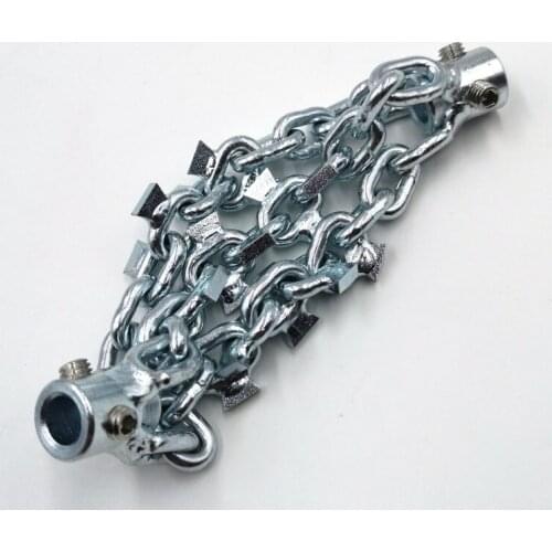 LEADFEN with carbide-tip drain cleaning cutter DN75mm pipe cleaning knocker 8mm flexible shaft cable sink toilet unclog