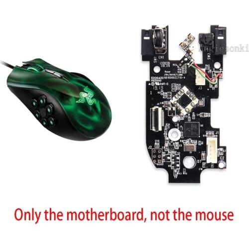 100% Original Mouse Motherboard for Ra.zer Naga Hex RZ01-00750200 Gaming Mouse ( LED RED and Green )