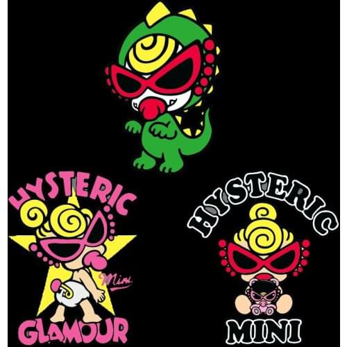 Fashion Girl Iron On Transfer little Baby Girls Heat Transfers Vinyl Thermal Sticker On Clothes T-shirt Kids Clothing DIY