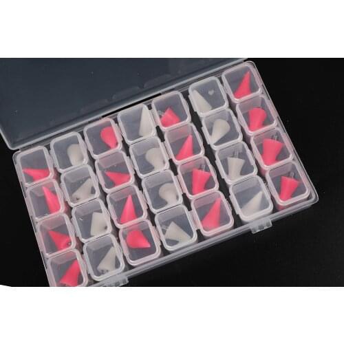 4 Pcs/28 Pcs Wax Replacement Heads Rhinestone Picker Wax Tips Accessory for Dual Ended Wax Nail Rhinestones Picker Dotting Pen