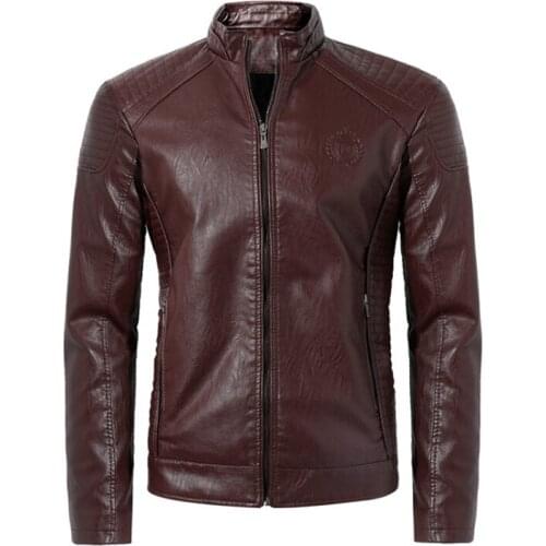 6XL New Luxury Leather Jacket Men Classic Design Short Motorcycle Leather Jacket Male Slim Fit PU Coats Casual Bomber Jacket