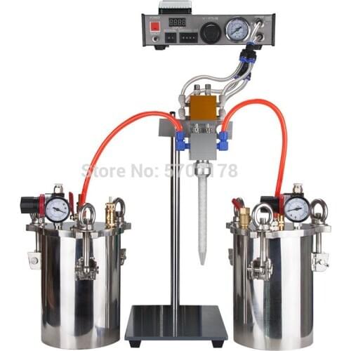 36AB semi-automatic glue dispenser A B mixed liquid glue dispensing Stainless steel storage epoxy resin tank