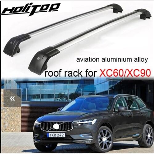 Transvesal roof rack/roof rail/cross bar for Volvo XC60 XC90 2009-2020,aviation aluminium alloy(best),5years' SUV safe seller