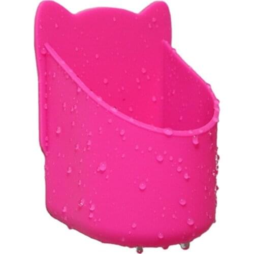 Portable Pink Silicone Suction Cup Beer Can Holder Organizer for Shower High quality material Drink Holder