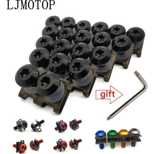 For SUZUKI HAYABUSA/GSXR1300 B-KING GSX-S1000/F/ABS MODEL General purpose Motorcycle Fairing Screws Clips Body Spring Bolts