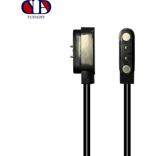 Factory direct wholesale 2-pin 4mm chargers USB port Smart watch Juicer Universal magnetic Suction charging Cable 50pcs/pack