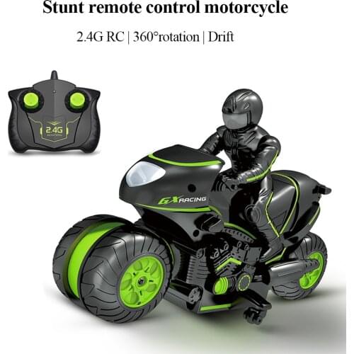 2.4Ghz RC Motorcycle Radio Control Car Remote Controlled Toy Cars Drift High Speed Motorbike Model Kit Stunt Car Toys For Boys
