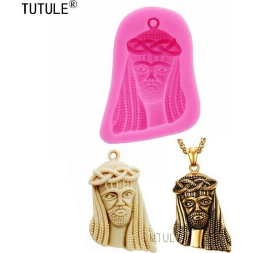 Jesus Silicone Mold for Fondant,Resin,Chocolate,Polymer Clay Mold Jesus Mold,craft mold,jewelry mold-Keychain Silicone Mould